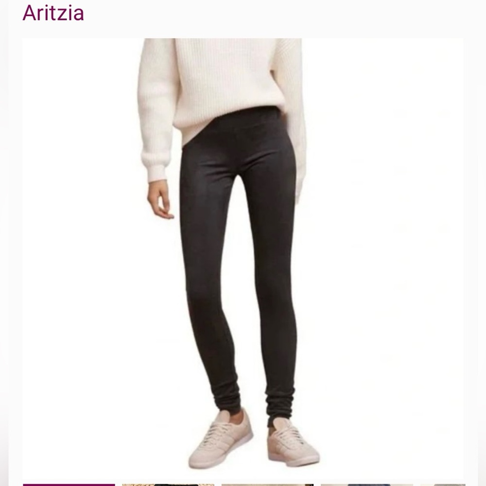 Aritzia Daria faux suede leggings